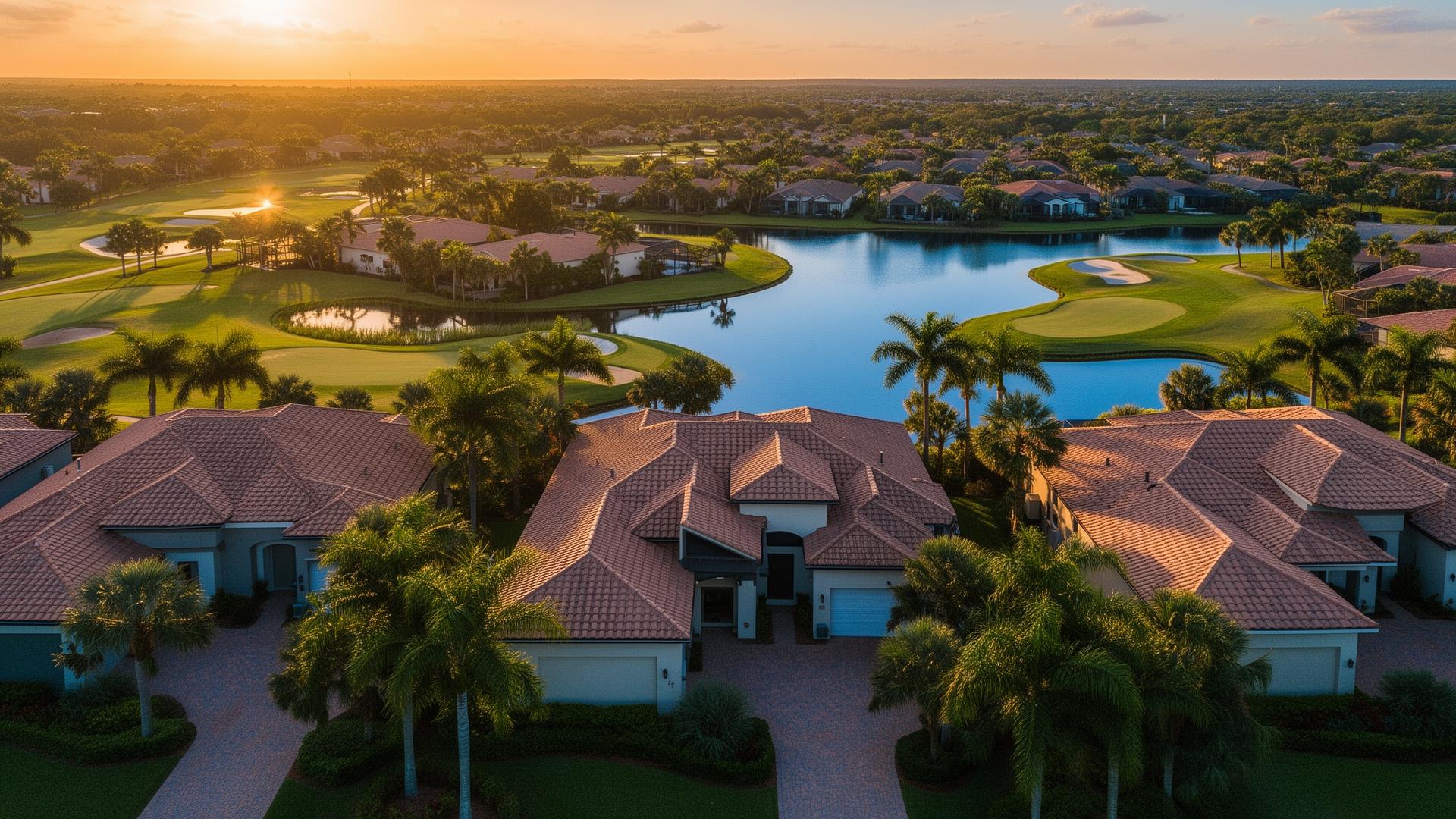 Central Florida community aerial view